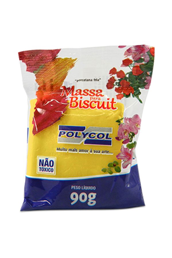 Massa para Biscuit Polymetal 90g Amarelo