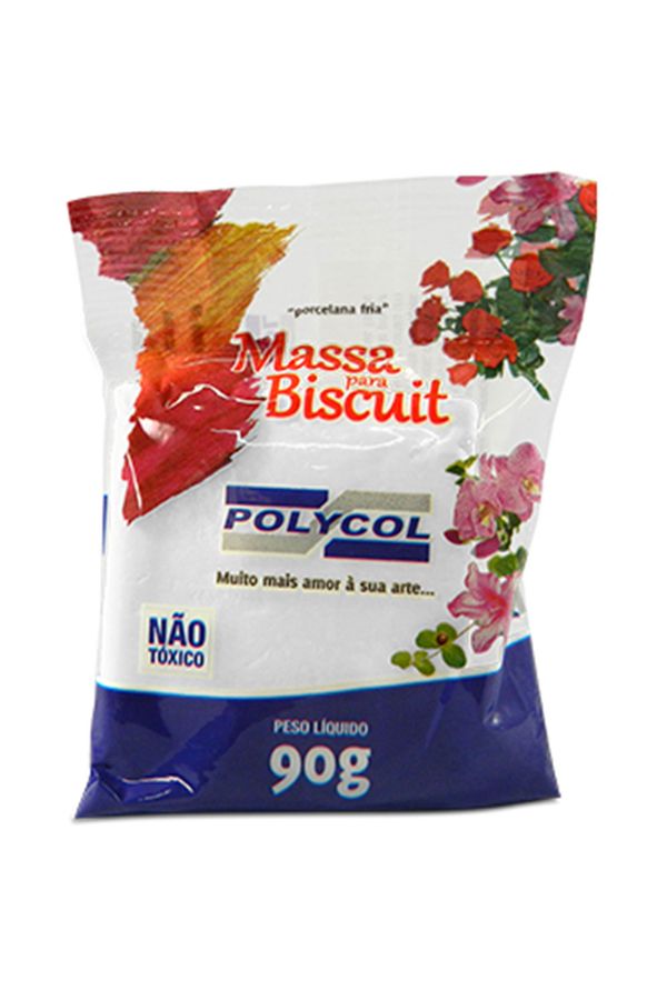 Massa para Biscuit Polymetal 90g Branca