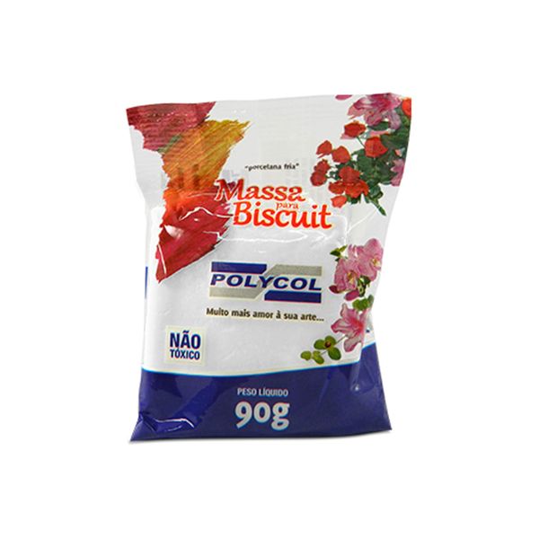 Massa para Biscuit Polymetal 90g Branca Massa para Biscuit Polymetal 90g Branca