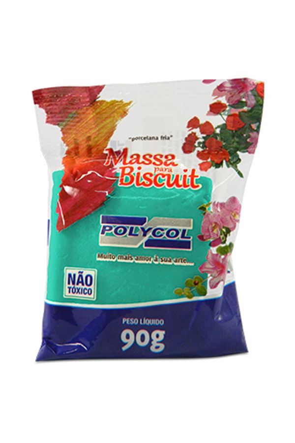 Massa para Biscuit Polymetal 90g Verde