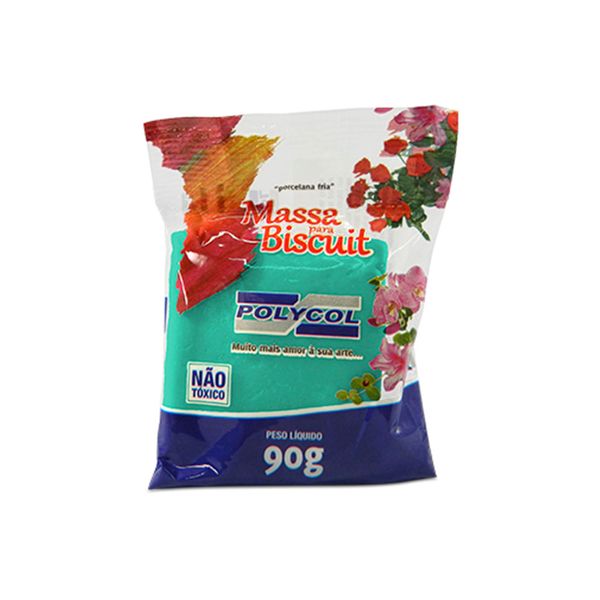 Massa para Biscuit Polymetal 90g Verde Massa para Biscuit Polymetal 90g Verde