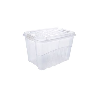 Caixa Organizadora Plasútil Alta Cristal 56l