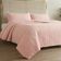 Kit Cobre Leito Colcha Charlote King 3 Peças Dupla Face Liso Classic - Rose - 100% Poliéster