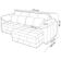 Sofá Retrátil Para Sala de Estar 2 Lugares 175cm Riza S03 Couro Soft Bege - Lyam Decor