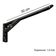 Kit 03 Pares Suporte Para Mesa Dobrável Retrátil 30 cm H02 Mão Francesa Preto - Lyam