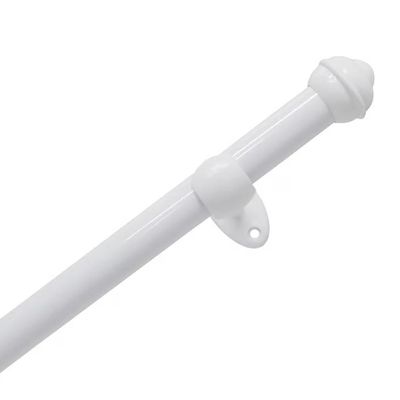 Kit Varão Bella Arte Pratiko Pro 28mmx3m com 3 Suportes em Aço Revestido Branco