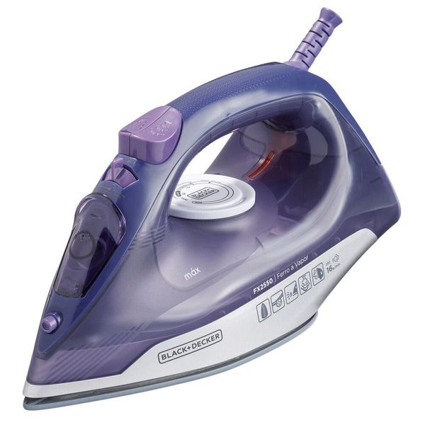 Ferro a Vapor Black & Decker FX2550 com Base Ceramic Gliss 110V