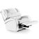 Poltrona Do Papai Reclinável Kalie Controle Power Elétrico Fh9 Pu Branco - Mpozenato