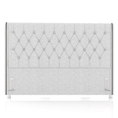 Cabeceira Cama Casal Queen 160cm Florenza P02 Linho Cinza Claro - Mpozenato
