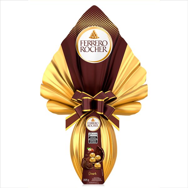 Ovo de Páscoa Ferrero Rocher Dark K3 225g Ovo de Páscoa Ferrero Rocher Dark K3 225g