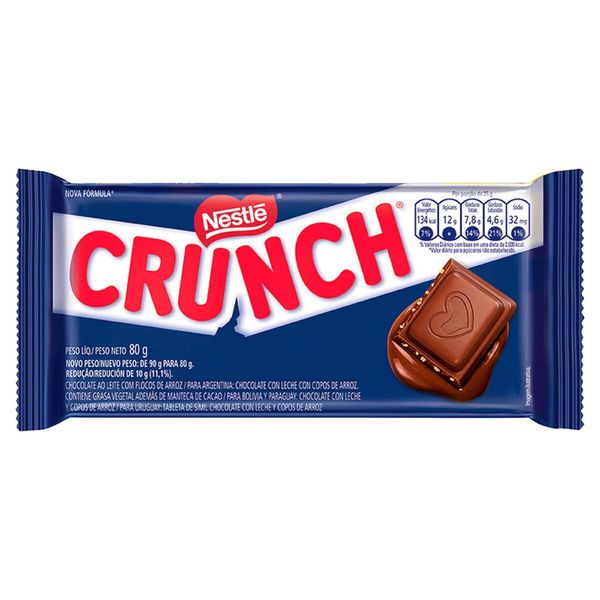 Chocolate Nestlé Crunch 80g Chocolate Nestlé Crunch 80g