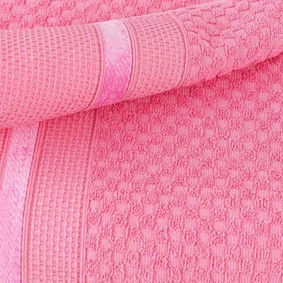 Toalha de Banho Medeli 1,50m x  80cm 01 Peça 100% Algodão Toque Suave - Pink