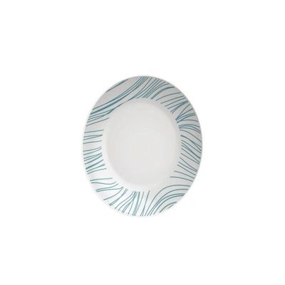 Prato Fundo Clarice em Porcelana Decorada 21 cm Tramontina