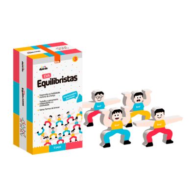 Brinquedo EVA Equilibristas Dipedu Com 12 Peças - Brw 1030