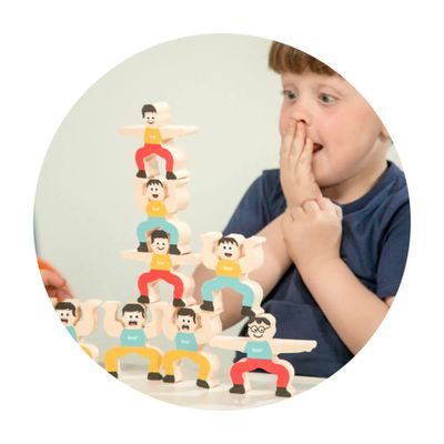 Brinquedo EVA Equilibristas Dipedu Com 12 Peças - Brw 1030