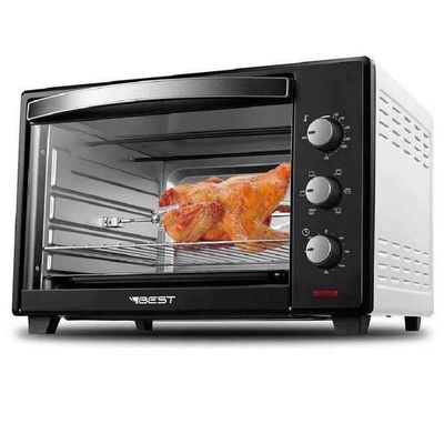 Forno De Bancada Elétrico Best Básico 48 litros 220v Preto/branco