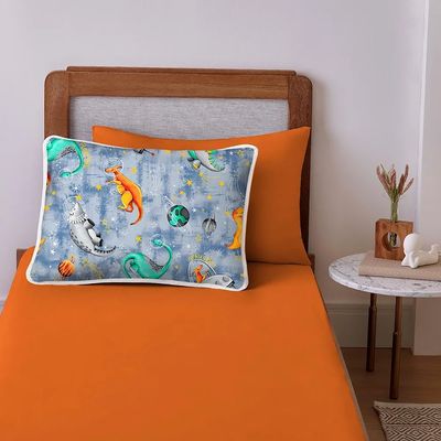 Jogo Cama Solteiro 2 pecas Malha Vivaldi Dino Sul Brasil