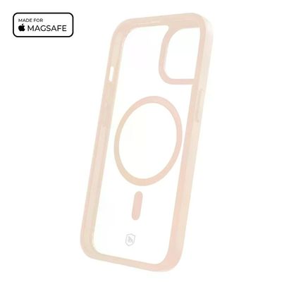 Kit Capa Magsafe Rosa e Pelicula Nano Vidro para iPhone 15 - Gshield