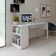 Mesa Para Escritório 160cm com 2 Prateleiras Reversível ME4182 Branco Tecnomobili