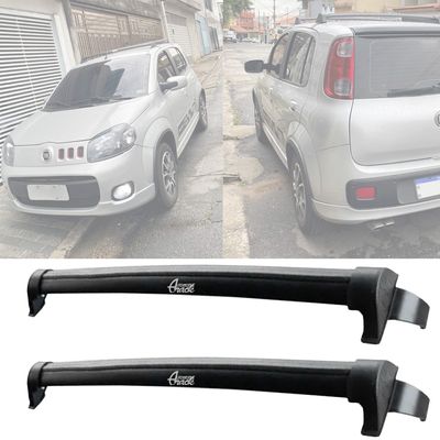 Rack Teto Aluminio Automotive Rack Fiat Uno Vivace PRETO