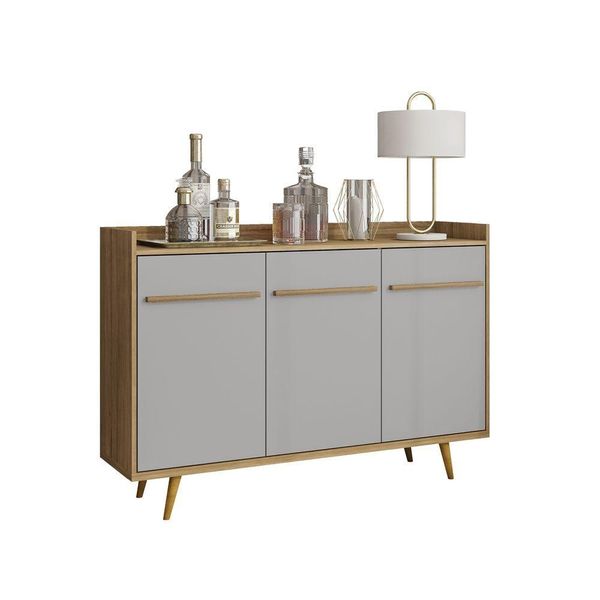 Aparador Buffet Quartzo Cinamomo Com Off-white - Bechara