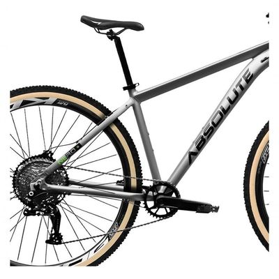 Bicicleta Aro 29 Absolute Nero 5 12v Hollowtech K7 Freio Hidráulico Garfo Trava No Guidão cinza Tam: 23