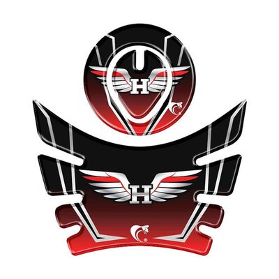 Adesivo Protetor Tanque Bocal Moto Bros Até 2015 Vermelho Cor Preto