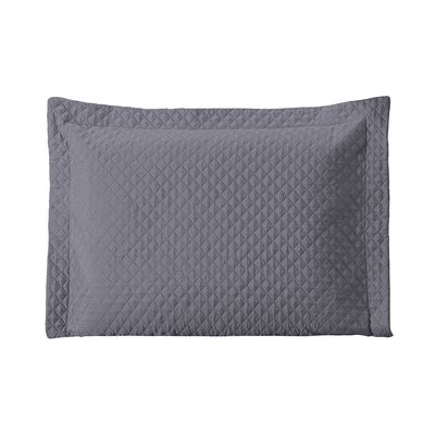 Porta Travesseiro Avulso 70cm x 50cm 1 Peça Prime Ultrassônico 100% Poliéster - Cinza