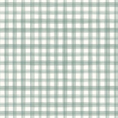 Papel de Parede Revoada Xadrez Picnic Pincelada Menta 4436
