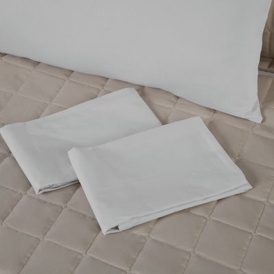 Capa Para Travesseiro Fofuxão 1 Peça 1,46m x 46cm 80% Algodão / 20% Poliéster Percal 140 Fios Com Zíper - Branco