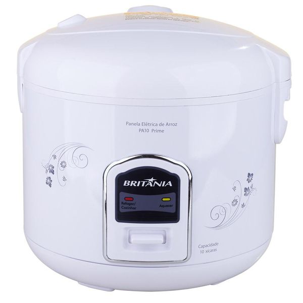 Panela Elétrica de Arroz 10 Xícaras Britânia PA10 Branca 220V 220V