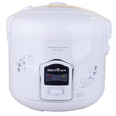 Panela Elétrica de Arroz 10 Xícaras Britânia PA10 Branca 220V 220V