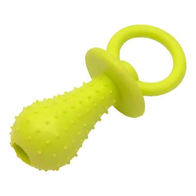 Brinquedo Mordedor Formato Chupeta para Pets com Guizo - Diversão e Estímulo para Cães e Gatos | Cor:Verde