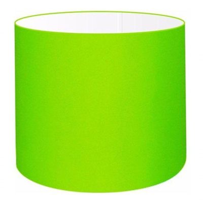 Cúpula Abajur E Luminária Cilíndrica Vivare Cp-7014 ø35x21cm - Bocal Nacional Verde-limão