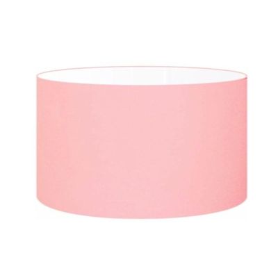 Cúpula Abajur Cilíndrica Cp-7025 ø50x30cm Rosa Bebê