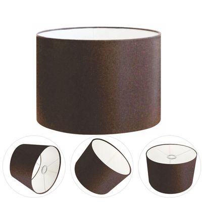 Cúpula Abajur Cilíndrica Cp-7019 ø40x30cm Café