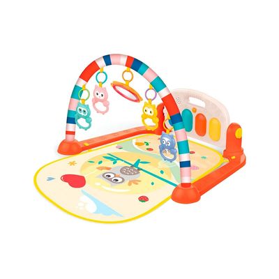 Tapete de Atividades Musical Infantil com Piano e Luz – Piano com luzes e melodias divertidas Cor:Laranja