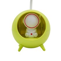 Luminaria De Mesa Decorativa USB Astronauta Cor:Verde