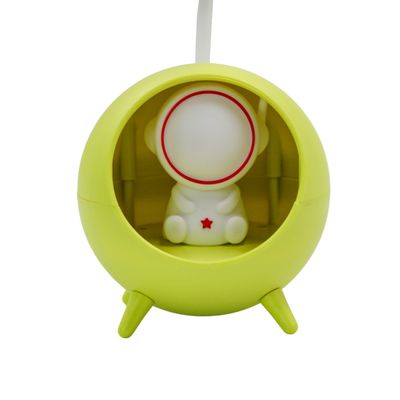 Luminaria De Mesa Decorativa USB Astronauta Cor:Verde