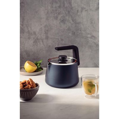 Chaleira Tramontina em Aluminio com Revestimento Interno e Externo Antiaderente Starflon Max Azul Marinho 2,3 L