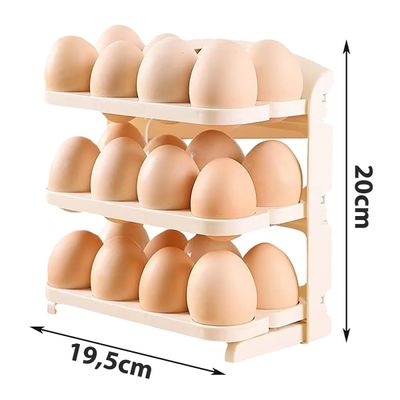 Porta Ovos Bandeja Dispenser Dobrável Ate 24 Un