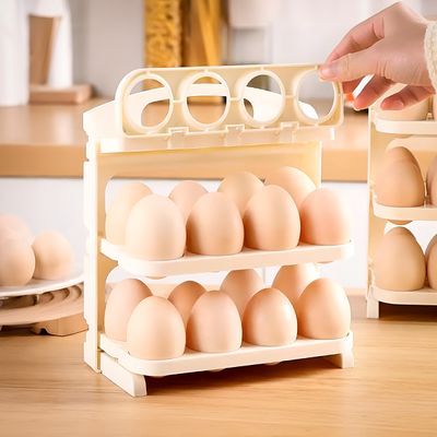 Porta Ovos Bandeja Dispenser Dobrável Ate 24 Un