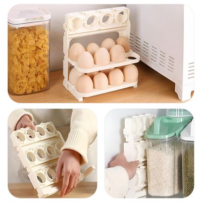 Porta Ovos Bandeja Dispenser Dobrável Ate 24 Un
