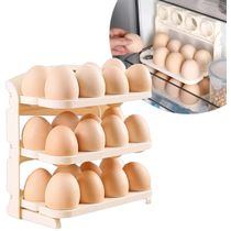 Porta Ovos Bandeja Dispenser Dobrável Ate 24 Un