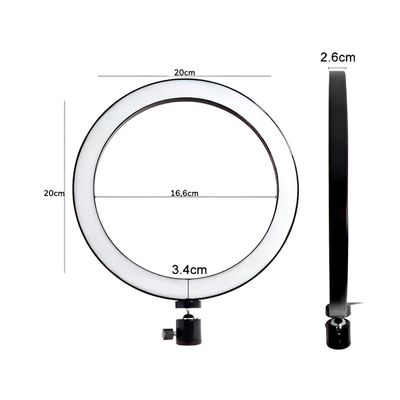 Ring Light 8 Polegadas com Suporte