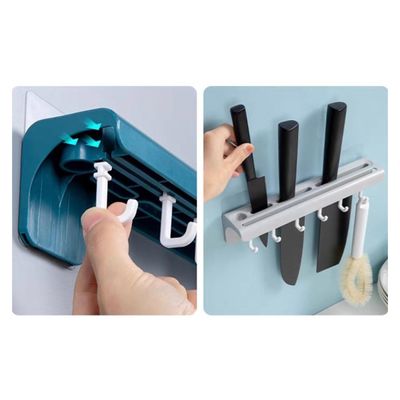 Suporte Cozinha Porta Talheres Facas - Azul
