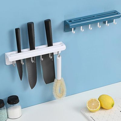 Suporte Cozinha Porta Talheres Facas - Azul