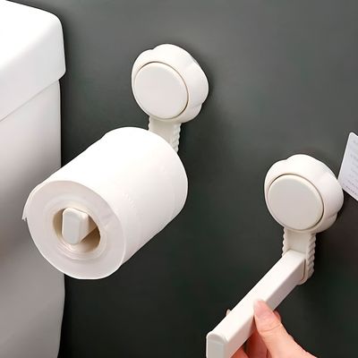 Suporte Porta Papel Higiênico Parede Ventosa
