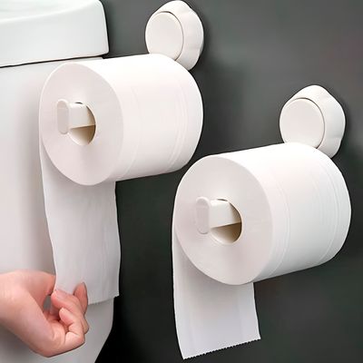 Suporte Porta Papel Higiênico Parede Ventosa