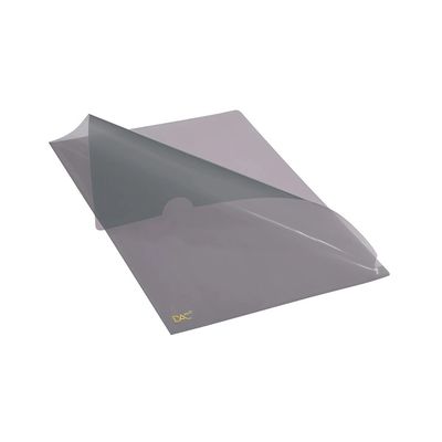 Pasta L Dac A4 Plastica Fumê Preto com 10 Unidades 30x22cm